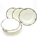 未使用 Noritake ノリタケ フィルハーモニック スープ皿 5枚 セット 21cmプレート 中皿 SM2733B4 【中古】