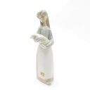 LLADRO リヤドロ 1011 子豚を抱く少女 フィギュリン 1点 ブタ 置物 陶器人形 オブジェ インテリア SU8136C 【中古】