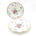 美品 Royal Crown Derby ロイヤルクラウンダービー Derby Days 小皿 2枚 15cmプレート ペア SY10467J 【中古】