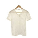 美品 Theory セオリー Tシャツ 38 コットン100% 半袖 Vネック レディース AO2052A58 【中古】