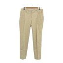 美品 Theory セオリー 4106455 パンツ 4 Lサイズ相当 コットン他 テーパード ストライプ レディース AT597A26 【中古】