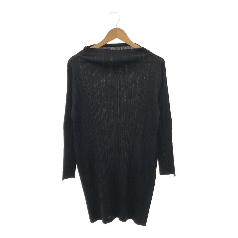 美品 PLEATS PLEASE ISSEI MIYAKE プリーツプリーズ イッセイミヤケ PP73-JT202 ロング丈トップス 3 ポリエステル100% ...