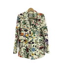 美品 GUCCI グッチ 676217 ZAH8C テーラードジャケット 44 (175/96Y) シルク ウール 総裏 2つボタン レディース AY5775W...