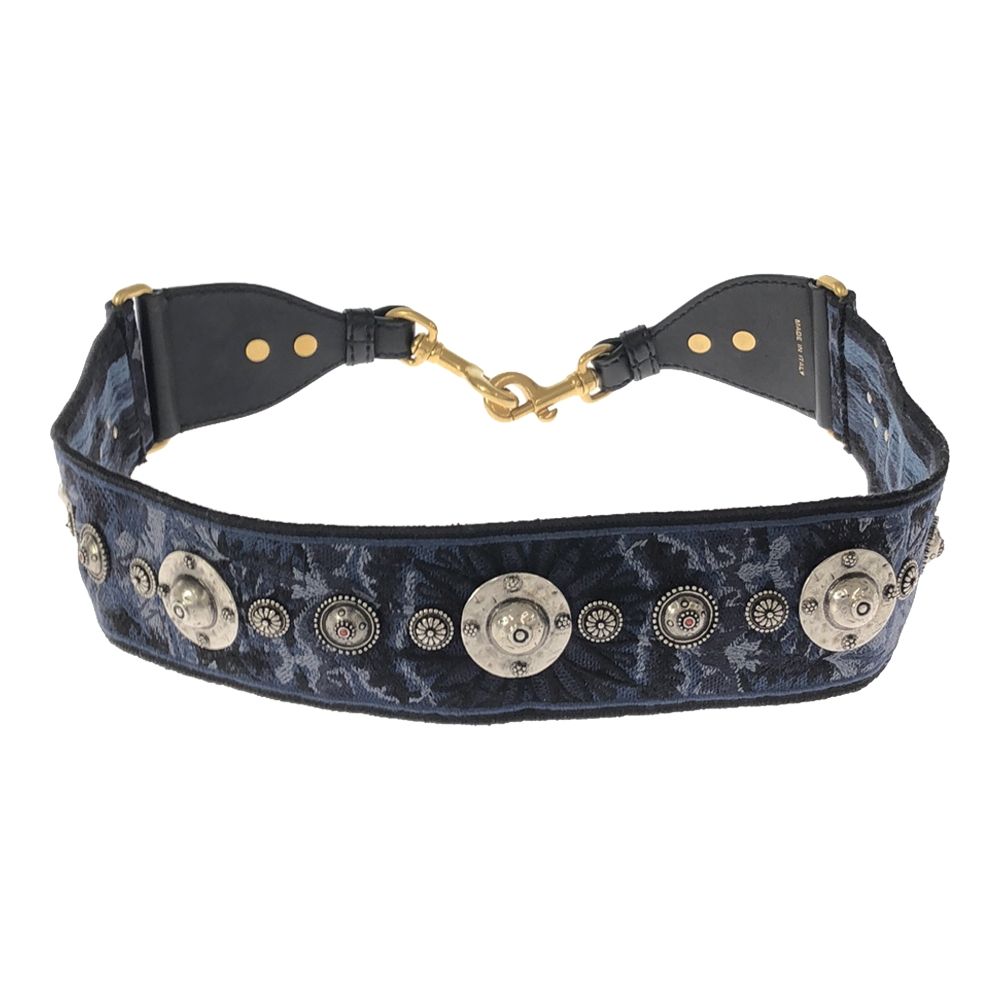 美品 Christian Dior ディオール エンブロイダリー ショルダーストラップ スタッズ レディース AY5626W3 【中古】