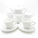 Noritake ノリタケ カップ&ソーサー ティーポット シュガーポット クリーマー 6点 セット マルキ印 オールド SM2364G 【中古】