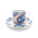 美品 伊万里 眞 鍋島桜 デミタスカップ&ソーサー 和食器 SY10340G 【中古】
