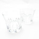 美品 Baccarat バカラ ローザ 2015 タンブラー 2点 クリスタル ペア ロックグラス オールドファッション SU8497P 【中古】