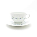 美品 RAYNAUD レイノーリモージュ ティーカップ&ソーサー 花柄 SU8413K 【中古】