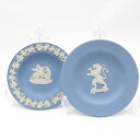 WEDGWOOD ウェッジウッド ジャスパー/Haertle Munchen スモールプレート 2枚 セット 小皿 飾り インテリア SU8605D 【中古】