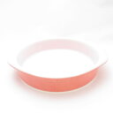 美品 PYREX パイレックス フラミンゴピンク つぶつぶ キャセロール オーブンウェア/耐熱ミルクガラス パイディッシュ プレート 皿 オールド USA SU...