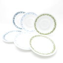 美品 Corelle コレール ソーサー 3種 6枚 セット ヴィンテージ オールド SY10307A3 【中古】