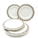 美品 ROYAL DOULTON ロイヤルドルトン FIREGLOW 中皿 4枚 20cmプレート セット デザート SY11039B2 【中古】