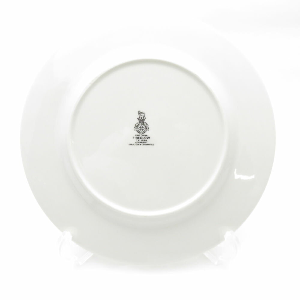 美品 ROYAL DOULTON ロイヤルドルトン FIREGLOW 中皿 4枚 20cmプレート セット デザート SY11039B2 【中古】