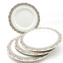 美品 ROYAL DOULTON ロイヤルドルトン FIREGLOW 大皿 4枚 27cmプレート セット ディナー SY11040B2 【中古】