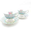 ROYAL ALBERT ロイヤルアルバート エンチャントメント カップ&ソーサー 2客 ペア ティー コーヒー SO1753X2 【中古】