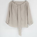 美品 Spick&Span スピック&スパン ブラウス 不明 ポリエステル100% 長袖 ボウタイ カットソー レディース AT421A12 【中古】