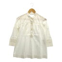 DIANE von FURSTENBERG ダイアンフォンファステンバーグ ブラウス 2 (M) コットン100% 七分袖 シャツ レディース AM6158A2...