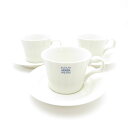 美品 ARABIA アラビア Lumi ルミ カップ&ソーサー 3客 セット ティー コーヒー SM3175L2 【中古】