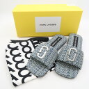 未使用 MARC JACOBS マークジェイコブス 2P3FSA006F04 ザJマークデニムサンダル 36 23cm 相当 フラット レディース AO2352...