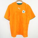 美品 PUMA プーマ サッカー コートジボワール代表 2006 ホーム 半袖レプリカユニフォーム インポートL ポリエステル ゲームシャツ フットボール ヴィ...