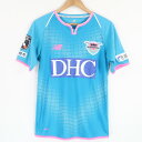 new balance ニューバランス サガン鳥栖 #17 SAGANTINO 2019 半袖レプリカユニフォーム M ポリエステル100% 水色 ゲームシャツ...