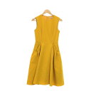 美品 FOXEY NEW YORK フォクシー 37074 サマーブーケ ノースリーブワンピース 38 トリアセテート他 ドレス フレア トップス アンティーク...