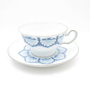 美品 OKURA 大倉陶園 呉須正倉院 カップ&ソーサー 1客 ティー コーヒー 碗皿 SO2350J2 【中古】