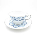 美品 OKURA 大倉陶園 呉須正倉院 カップ&ソーサー 1客 ティー コーヒー 碗皿 SO2351J2 【中古】
