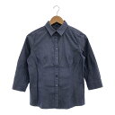 美品 BURBERRY バーバリー シャツ 38 コットン100% ワイシャツ 七分袖 レディース AT1182A58 【中古】