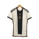 未使用 adidas アディダス ドイツ代表 ユニフォーム M ポリエステル 2022 ホーム 半袖 レプリカ サッカー メンズ HN99A69 【中古】