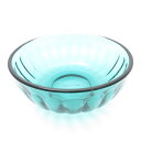 美品 iittala イッタラ Raami ラーミ ボウル 無鉛ガラス シーブルー 360ml 深皿 北欧 フィンランド SU10002D2 【中古】