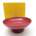 美品 Le Creuset ルクルーゼ メゾンドパリシリーズ ハイスタンド・ディッシュ 盛り皿 ストーンウェア ダークフランボワーズ 希少 レア プレート SU...