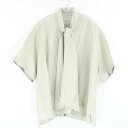 美品 BLAMINK ブラミンク 19SS 7921-299-0075 ブラウス 36 シルク他 半袖 ギンガムチェック リボン レディース AD431A73 ...