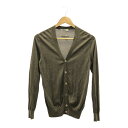 美品 SLOANE スローン カーディガン 1 Sサイズ相当 シルク100% 長袖 カーキブラウン系 レディース AO2475A21 【中古】