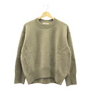 美品 GALERIE VIE ギャルリーヴィー ファインウールクルーネックニット ニット F ウール100% 長袖 セーター レディース AT1198A46 【...