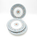 WEDGWOOD ウェッジウッド フロレンティーンターコイズ 中皿 3枚 セット 17cmプレート パン ケーキ デザート SM3534C1 【中古】
