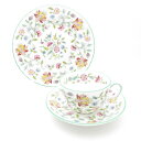 美品 MINTON ミントン ハドンホール カップ&ソーサー 20cmプレート トリオ1セット 皿 ティー ケーキ デザート SU10227E2 【中古】