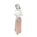 美品 LLADRO リヤドロ 5007 内気な少女 若草色の少女 フィギュリン 1点 インテリア 置物 陶器人形 SO2510F2 【中古】