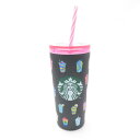 未使用 STARBUCKS スターバックス フラペチーノブラック ステンレスタンブラー 水筒 355ml SO2682E1 【中古】