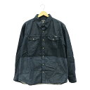 EDDIE BAUER エディーバウアー シャツ L コットン100% 長袖 デニム メンズ AD489A16 【中古】