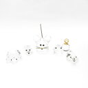 SWAROVSKI スワロフスキー フィギュリン メモホルダー 6点 セット ネズミ スズメ アヒル カメ SM3711U2 【中古】
