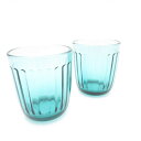 美品 iittala イッタラ Raami ラーミ タンブラー 2点 無鉛ガラス ペア シーブルー 青 コップ グラス 北欧 SU10650V2 【中古】