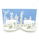 未使用 WEDGWOOD ウェッジウッド ワイルドストロベリー ティーカップ&ソーサー 2客 ペア デルフィ SY11418H2 【中古】