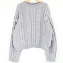 iNtimite アンティミテ Cable Knit Pull-over ニット F ポリエステル100% 長袖 レディース AT1344A77 【中古】