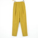 ENFOLD エンフォルド 300FS131-2530 TROUSERS パンツ 34 ウール100% トラウザー キイロ ゴムジョッパーズ レディース AU2...