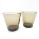 iittala イッタラ カルティオ タンブラー 2点 ペア サンド グラス コップ 北欧 SU10775X2 【中古】