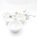 美品 Fukagawa Seiji 深川製磁 寿赤絵 湯呑 急須 6点 セット 茶器 SY11448S1 【中古】