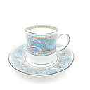 美品 WEDGWOOD ウェッジウッド フロレンティーンターコイズ コーヒーカップ&ソーサー 1客 キャン SY11474G2 【中古】