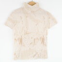 美品 me ISSEY MIYAKE ミーイッセイミヤケ MI33FK135 ブラウス ポリエステル100% 半袖 レディース AY5944A48 【中古】