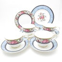 美品 ROYAL DOULTON ロイヤルドルトン センテニアルローズ カップ&ソーサー 中皿 セット 17cm 20cm プレート SM3748A3 【中古】